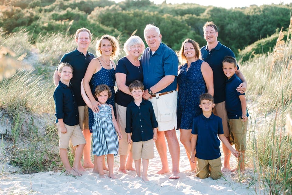 Blue dress 2024 family photos