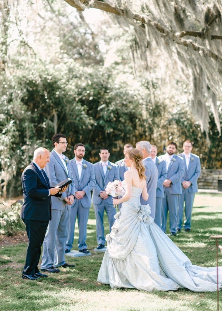 Captivating wedding ceremony at Magnolia Plantation and Gardens, a premier wedding venue in Charleston, South Carolina.