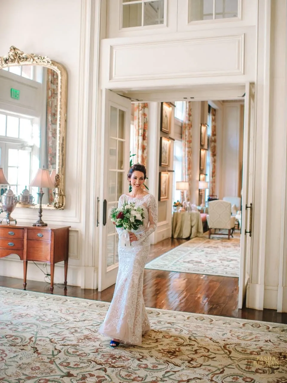 Luxury wedding portrait at The Sanctuary Kiawah Island resort
