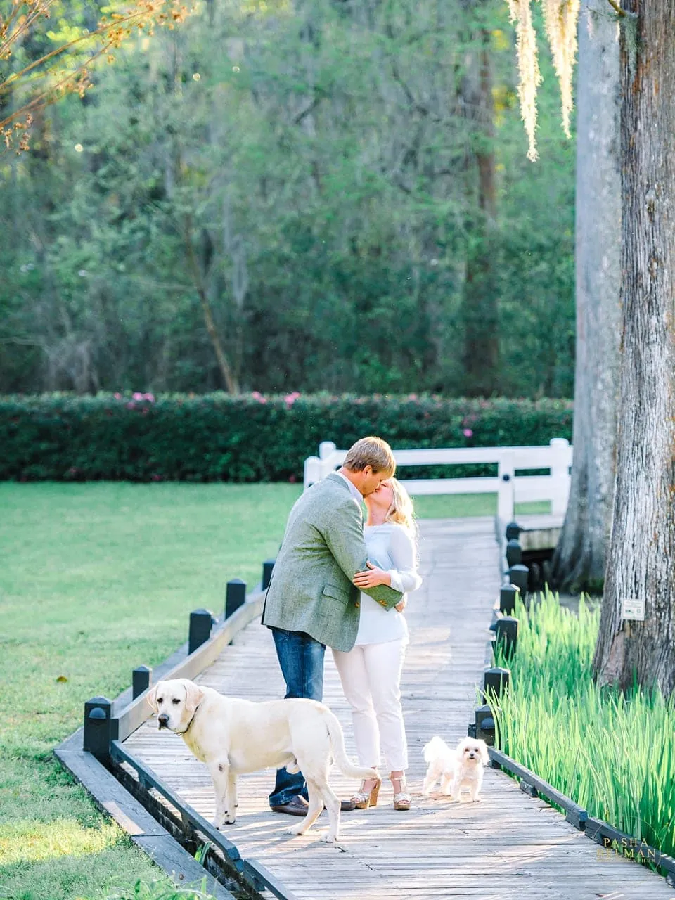 Georgetown SC engagement session with dog by Pasha Belman