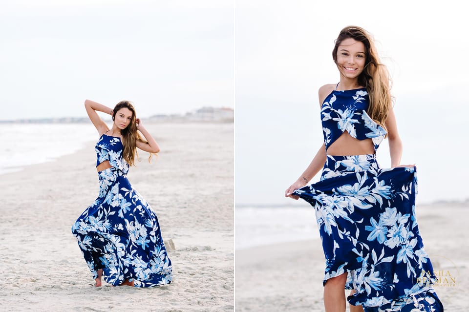 Charleston West Virginia High School Senior at the Beach in South Carolina during senior pictures by Pasha Belman