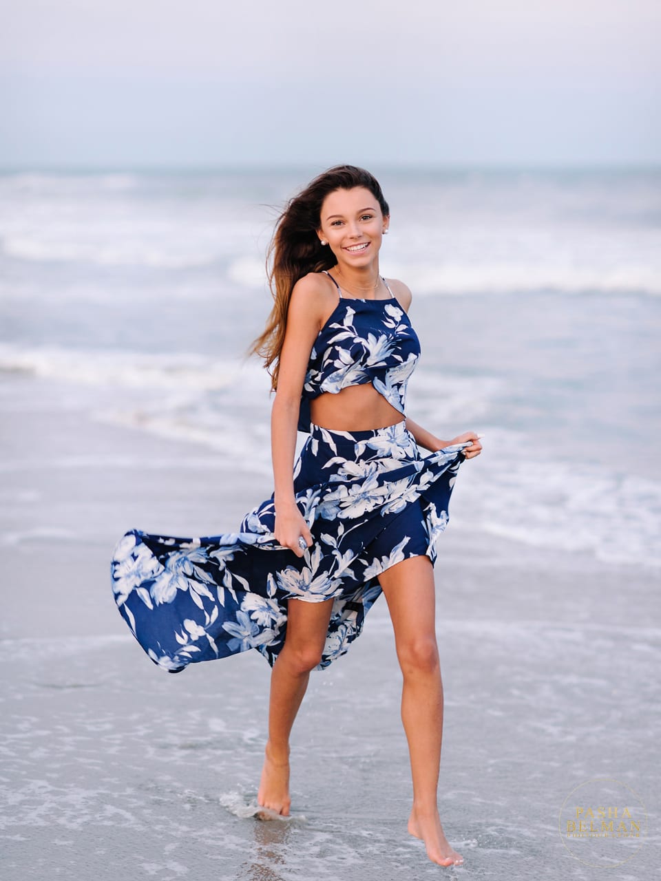 Charleston West Virginia High School Senior at the Beach in South Carolina during senior pictures by Pasha Belman