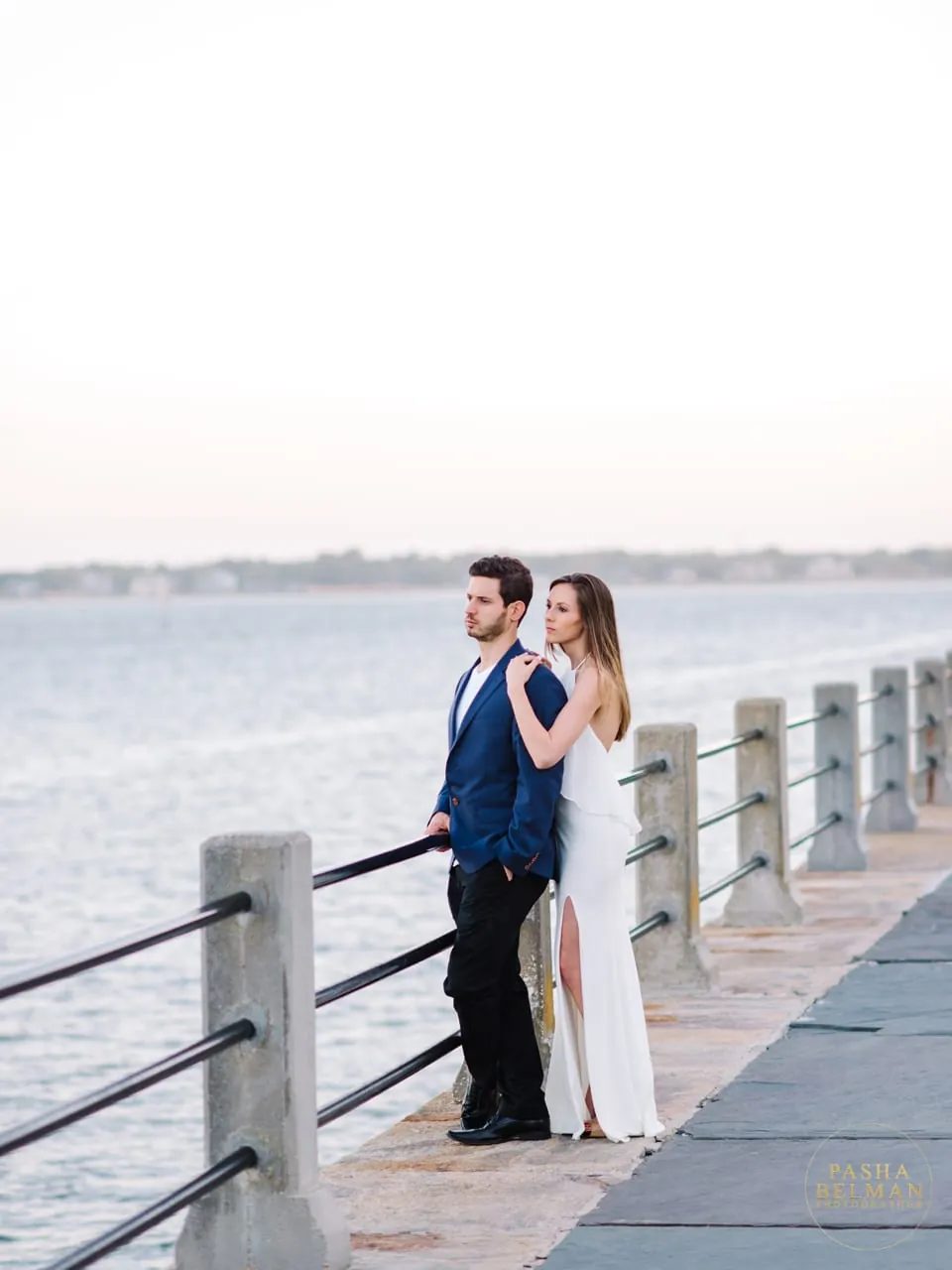 Engagement photos taken during downtown Charleston session