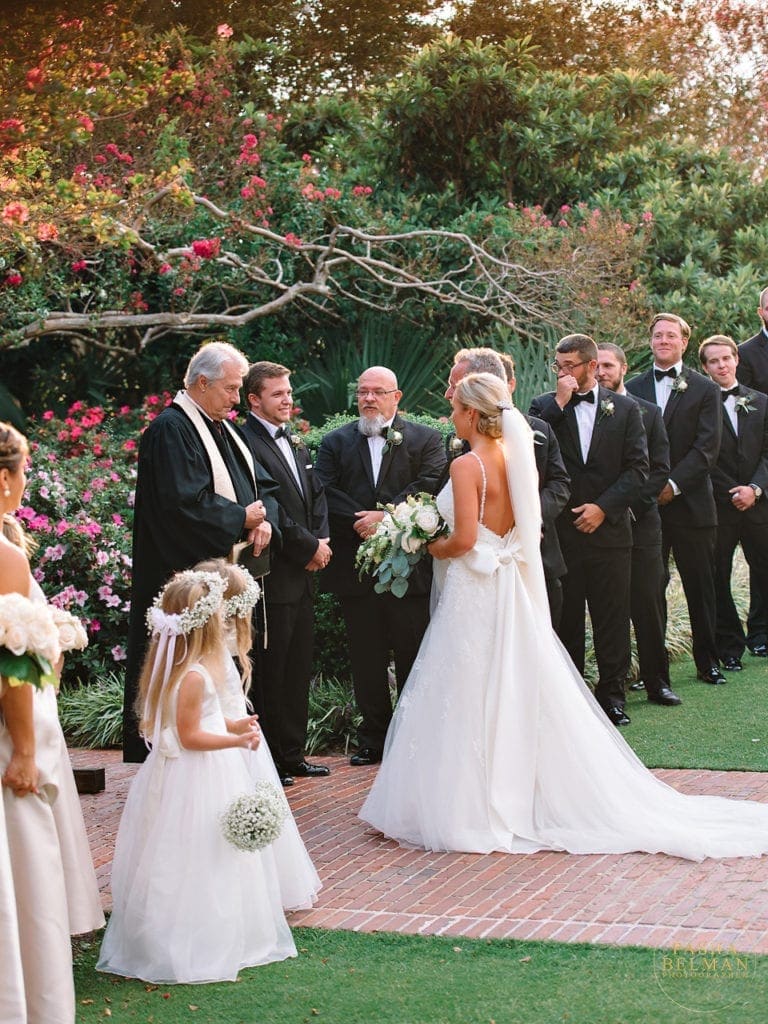 Romantic portraits at Pine Lakes Country Club Myrtle Beach wedding