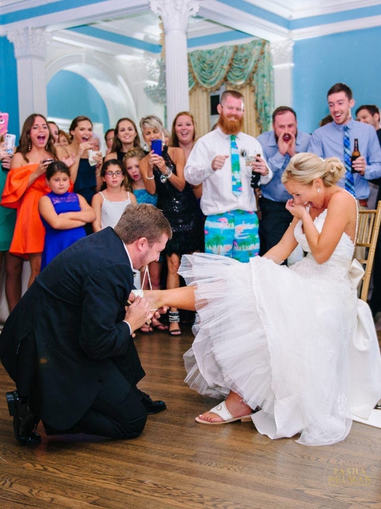 Evening reception at Pine Lakes Country Club wedding Myrtle Beach