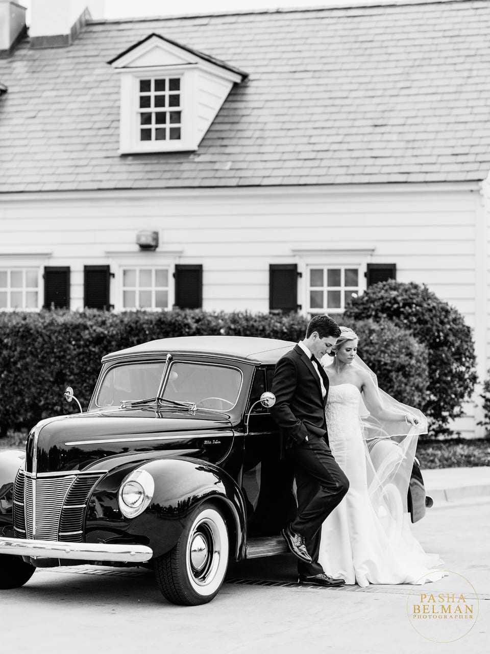 Myrtle Beach Pine Lakes Country Club Wedding Photography - Retro Car - Cameron and Wilson - Top Myrtle Beach Wedding Photographer Pasha Belman