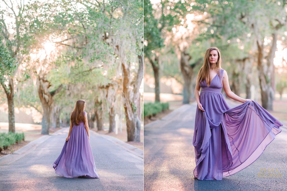 Myrtle Beach High School Senior Portraits - Top Senior Photographer in Myrtle Beach, SC - Gorgeous Long Maxi Dress 