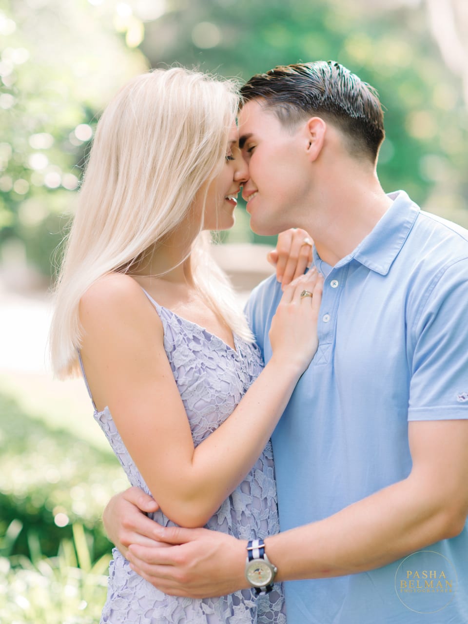 Fun engagement session in Pawleys Island at Caledonia Golf Club