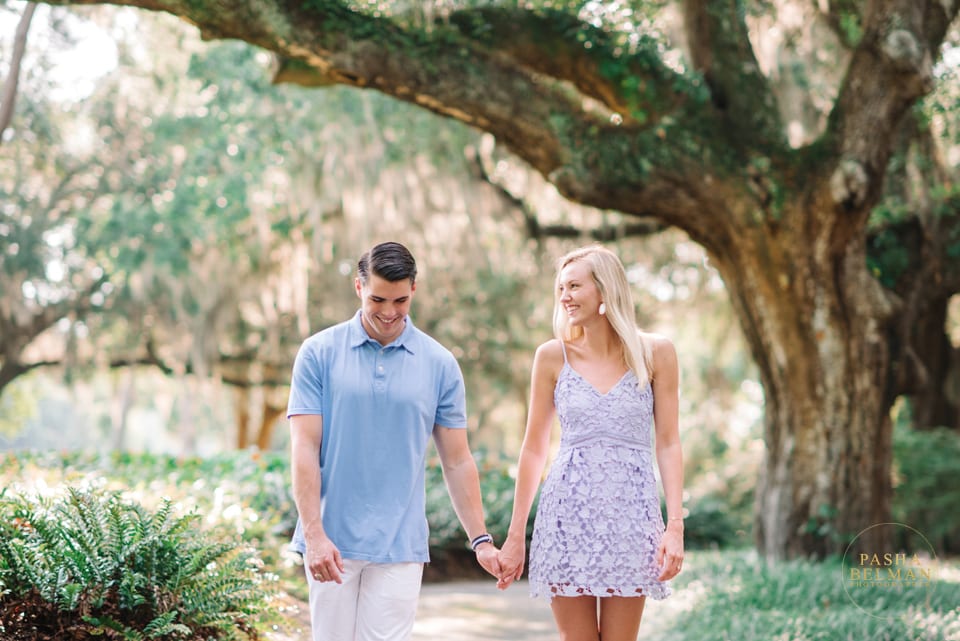 Fun engagement session in Pawleys Island at Caledonia Golf Club