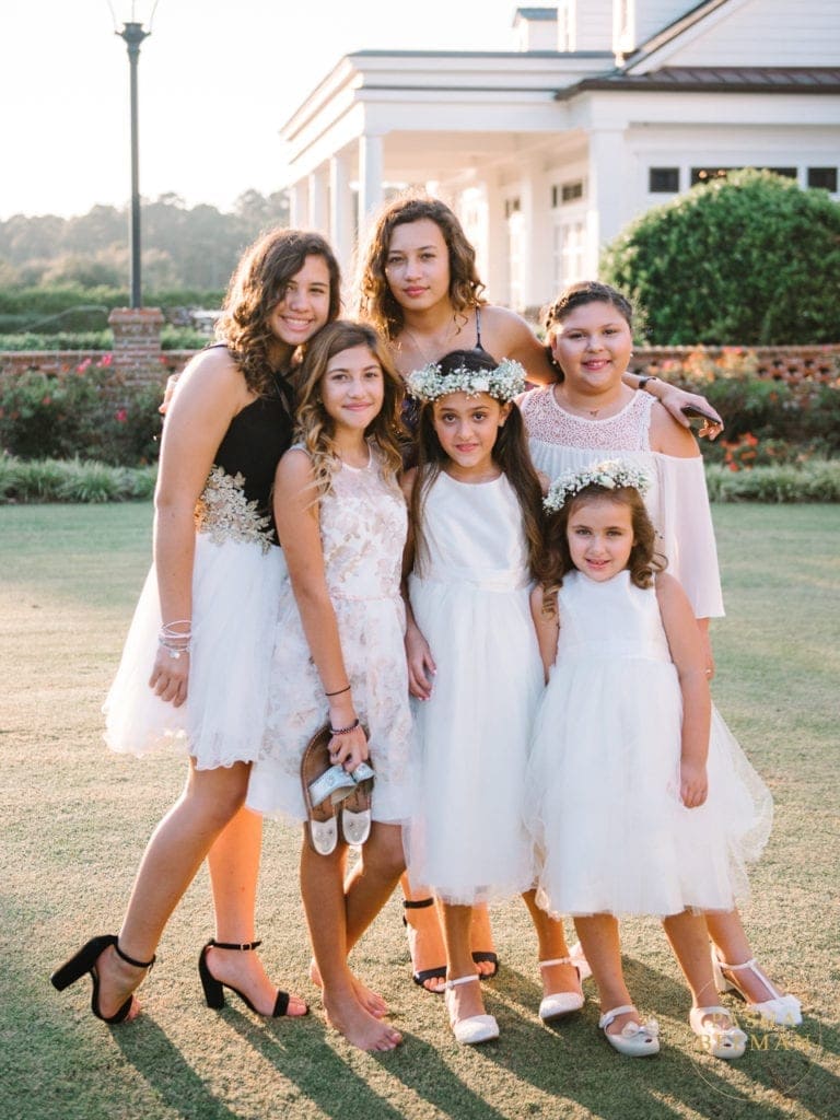 Family portraits Jewish wedding Pine Lakes Country Club Myrtle Beach SC
