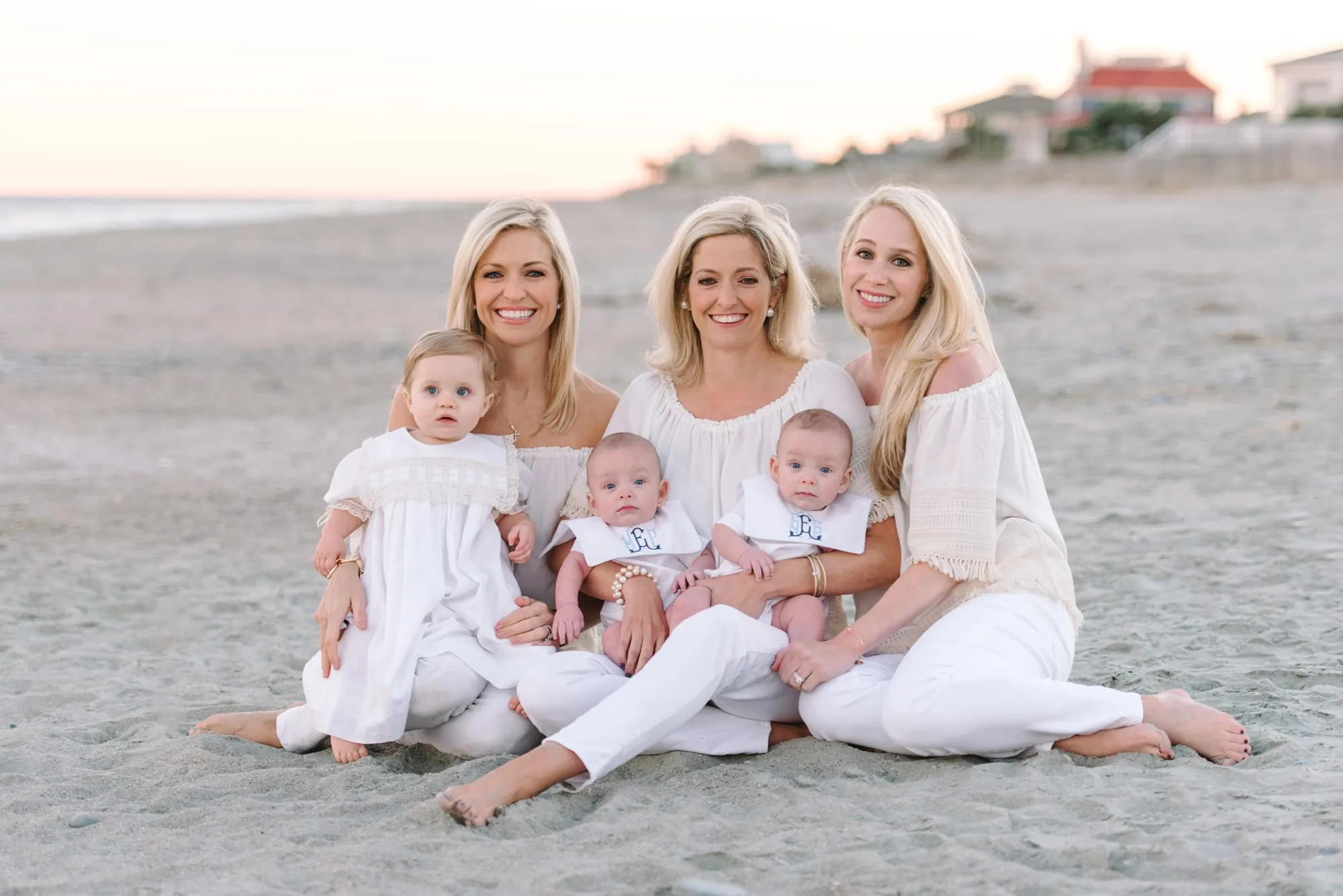 Family Beach Photos at Debordieu Beach Home by Top Family Photographer