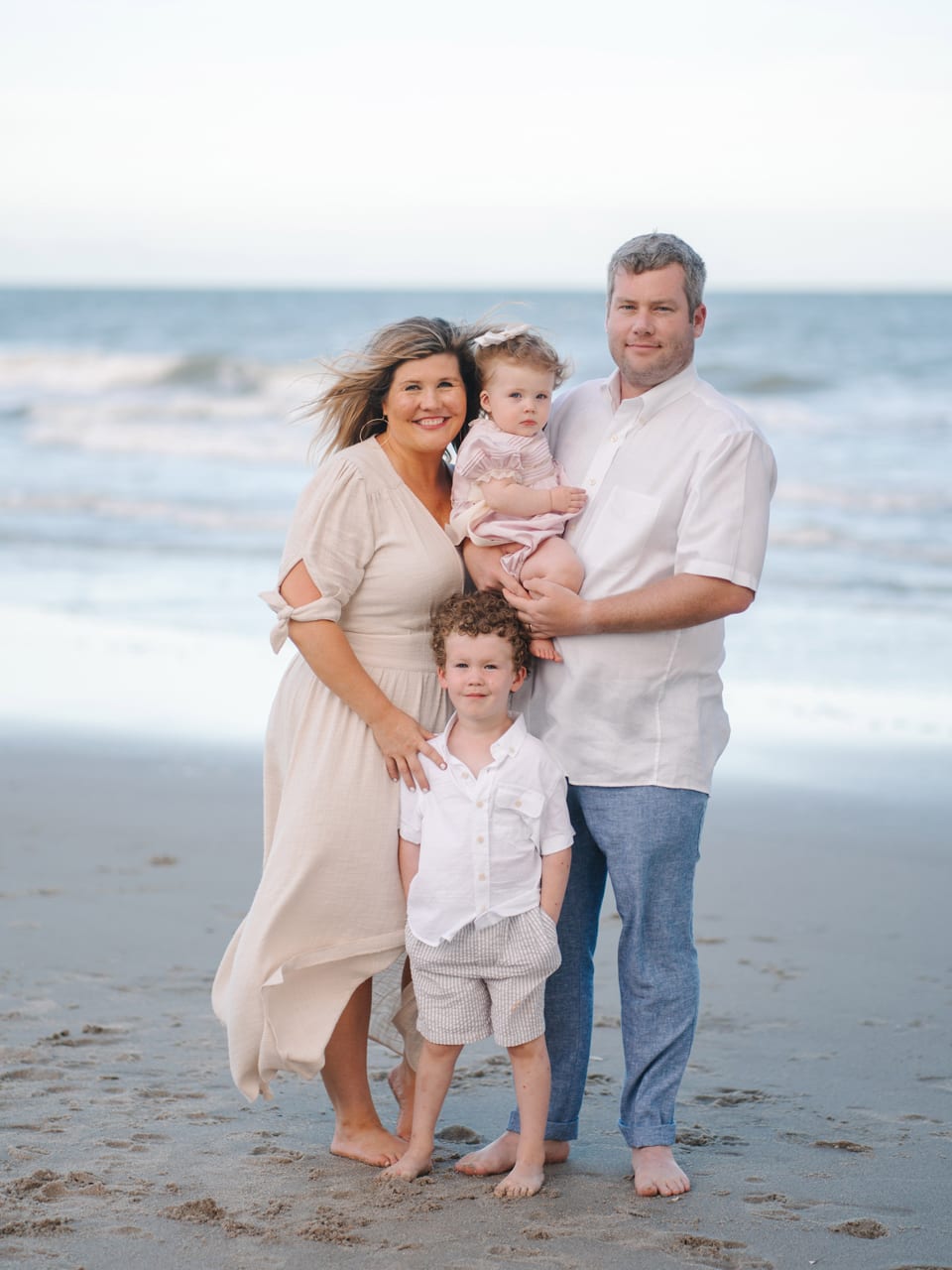 Myrtle Beach Family Pictures Under Pier - Myrtle Beach State Park Family Photographer 