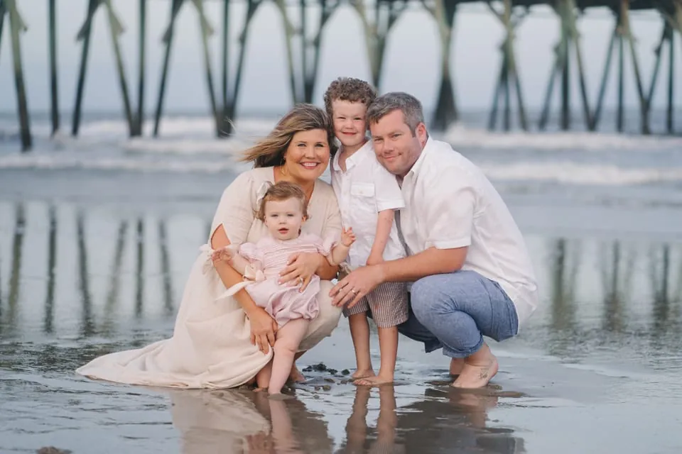Myrtle Beach Family Pictures Under Pier - Myrtle Beach State Park Family Photographer
