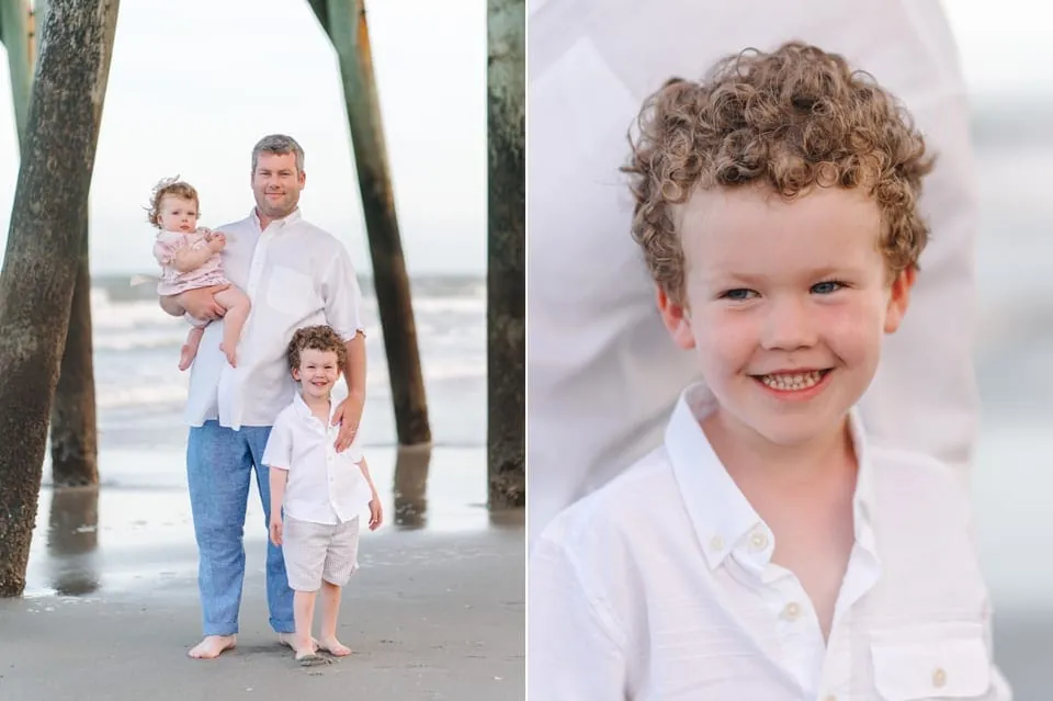 Myrtle Beach Family Pictures Under Pier - Myrtle Beach State Park Family Photographer