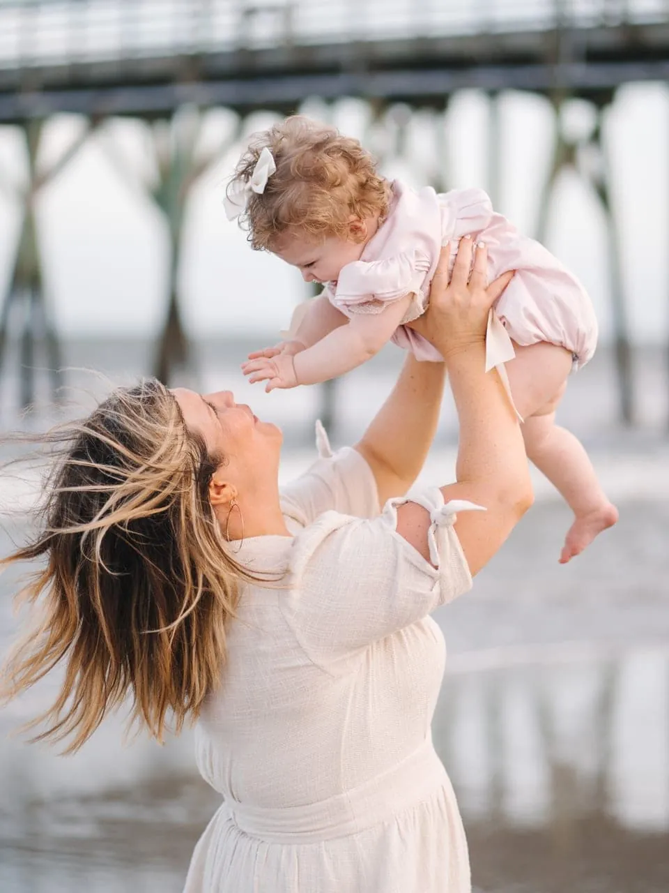 Myrtle Beach Family Pictures Under Pier - Myrtle Beach State Park Family Photographer