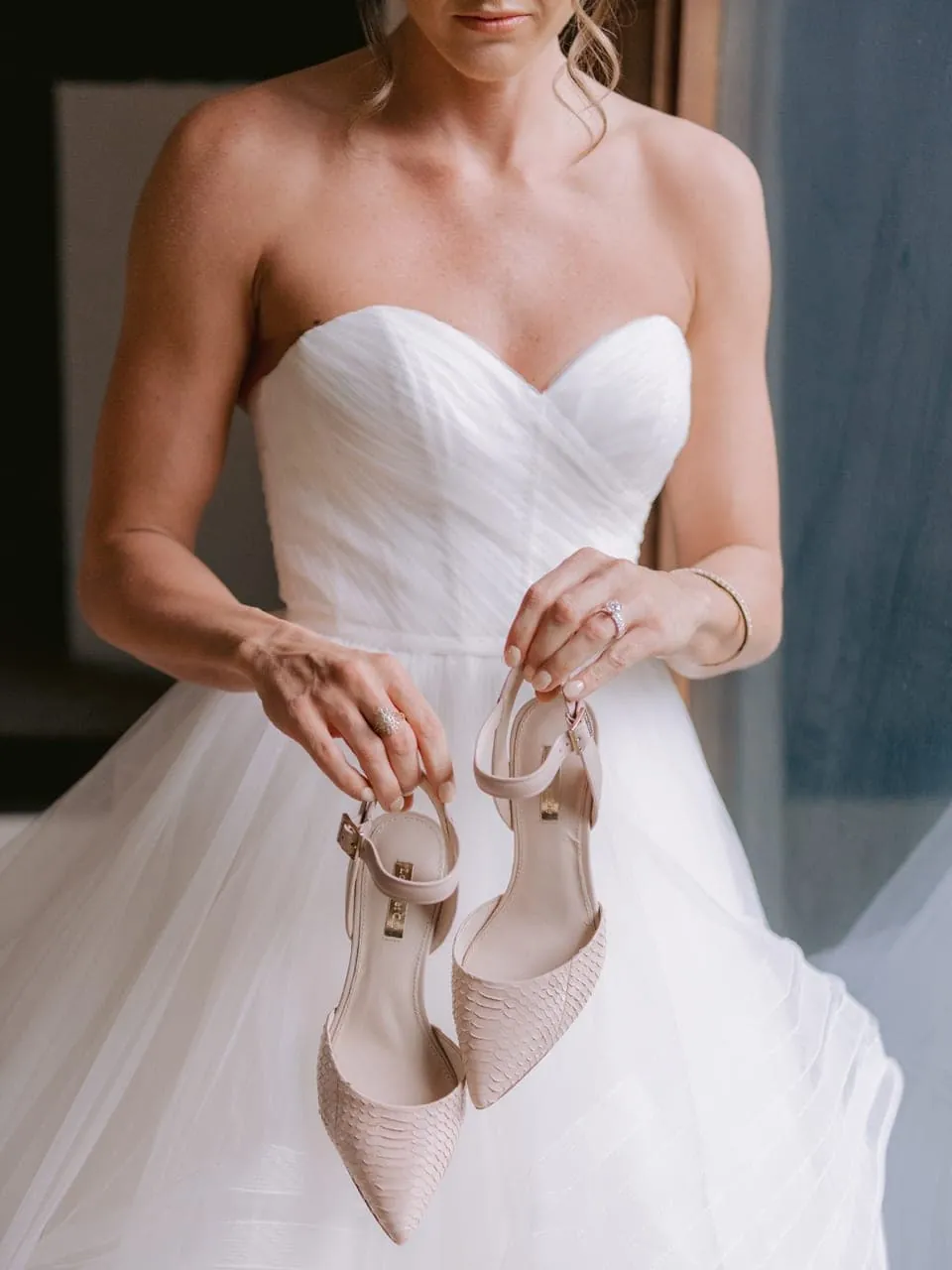 Bride is getting ready at Middleton Place near Charleston, SC