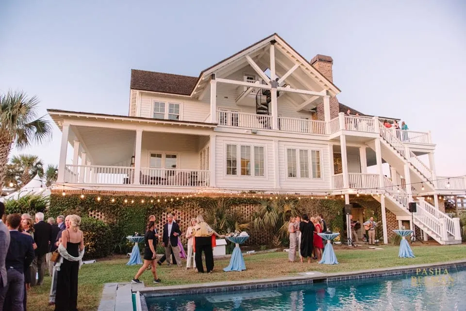 Debordieu Colony Rehearsal Dinner Photography - Beach Front Home Rehearsal at Debordieu