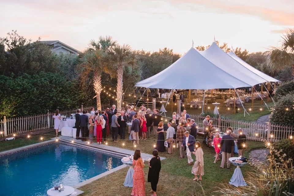 Debordieu Colony Rehearsal Dinner Photos - Private Beach Front Home Rehersal Dinner Pictures