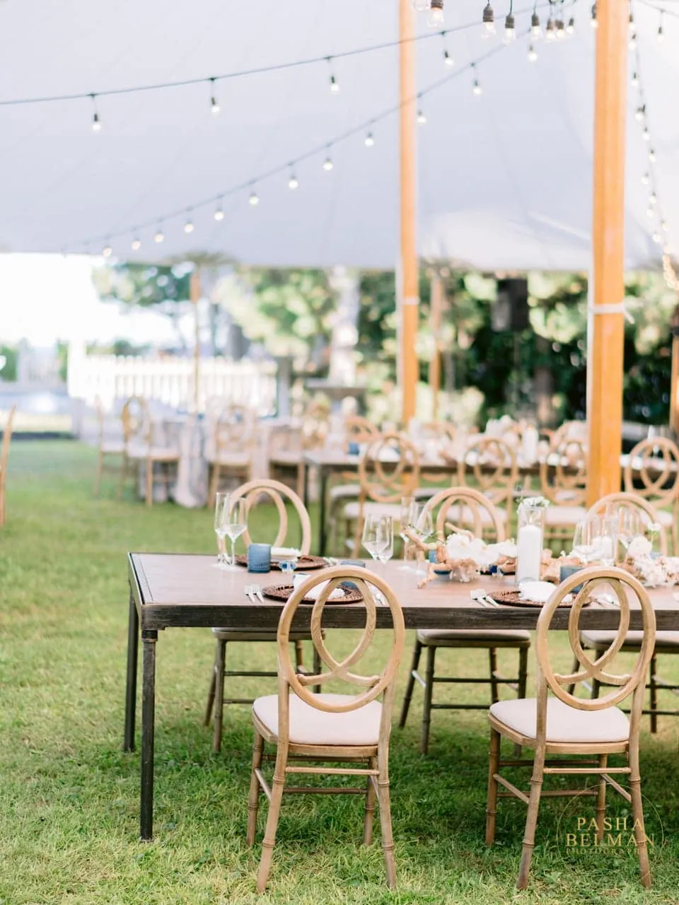 Outdoor Rehearsal Dinner at Debordieu Colony - Top Wedding Photos by Pasha Belman Photographer