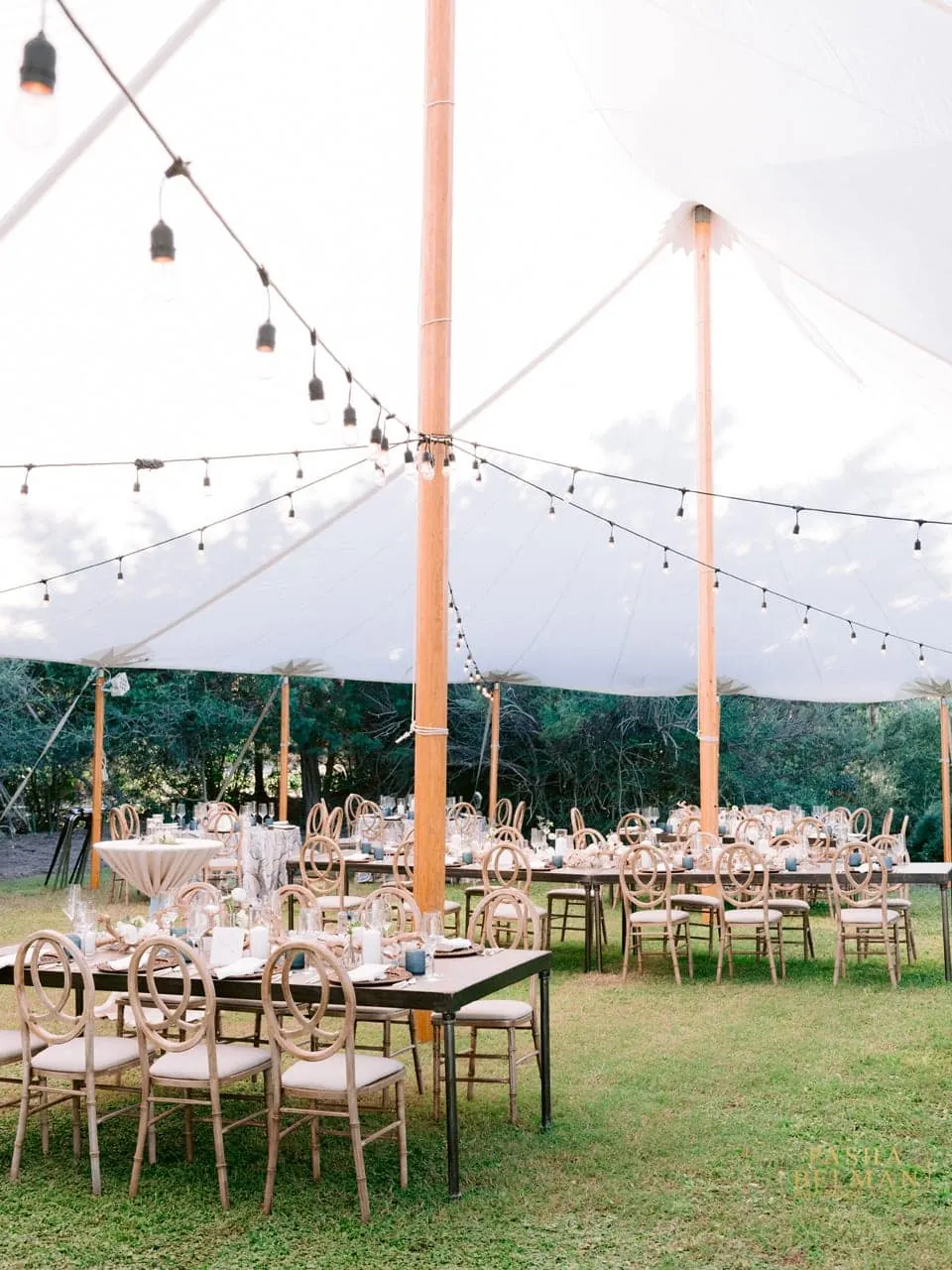Outdoor Rehearsal Dinner at Debordieu Colony - Top Wedding Photos by Pasha Belman Photographer