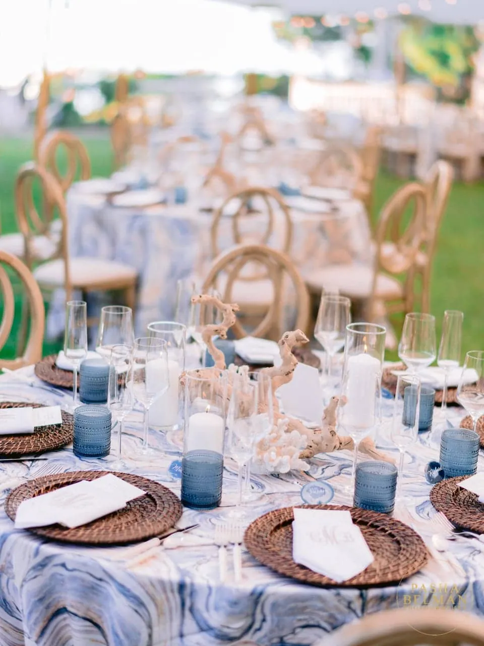 Outdoor Rehearsal Dinner at Debordieu Colony - Top Wedding Photos by Pasha Belman Photographer