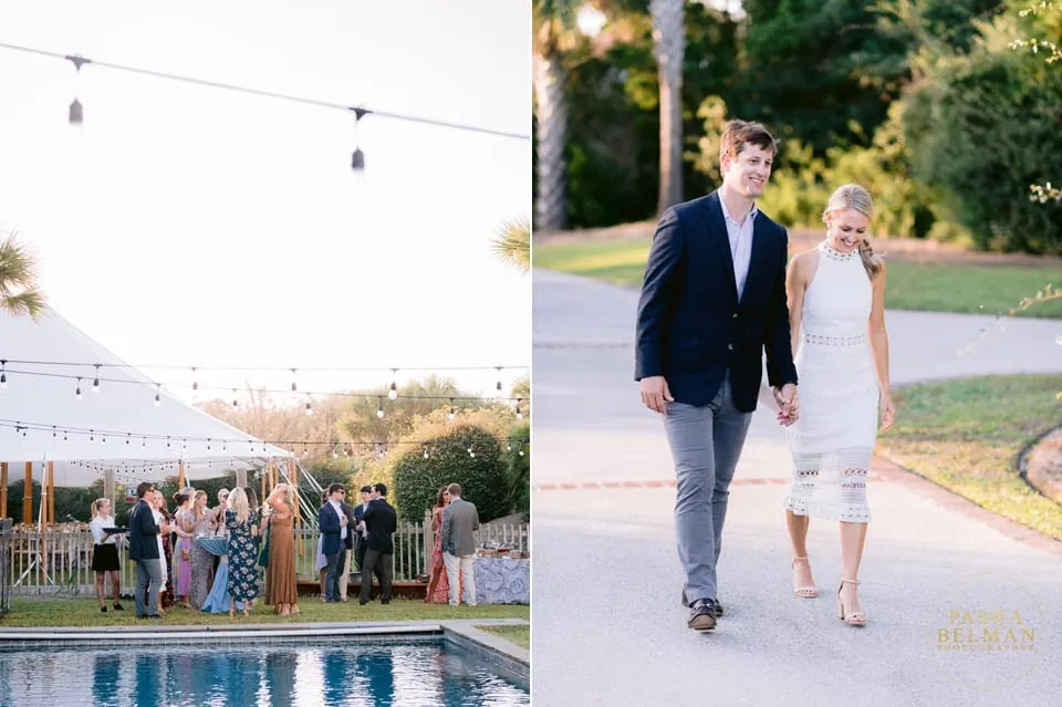 Outdoor Rehearsal Dinner at Debordieu Colony - Top Wedding Photos by Pasha Belman Photographer