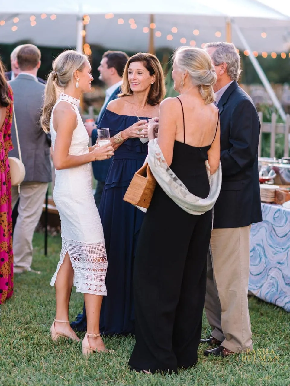 Outdoor Rehearsal Dinner at Debordieu Colony - Top Wedding Photos by Pasha Belman Photographer