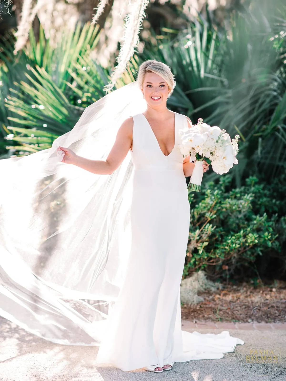 Bride and groom portraits at Debordieu Colony Club Georgetown South Carolina