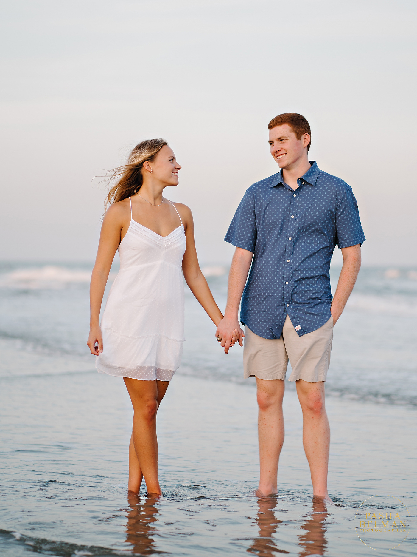Pawleys Island Engagement Pictures with Cute Couple 