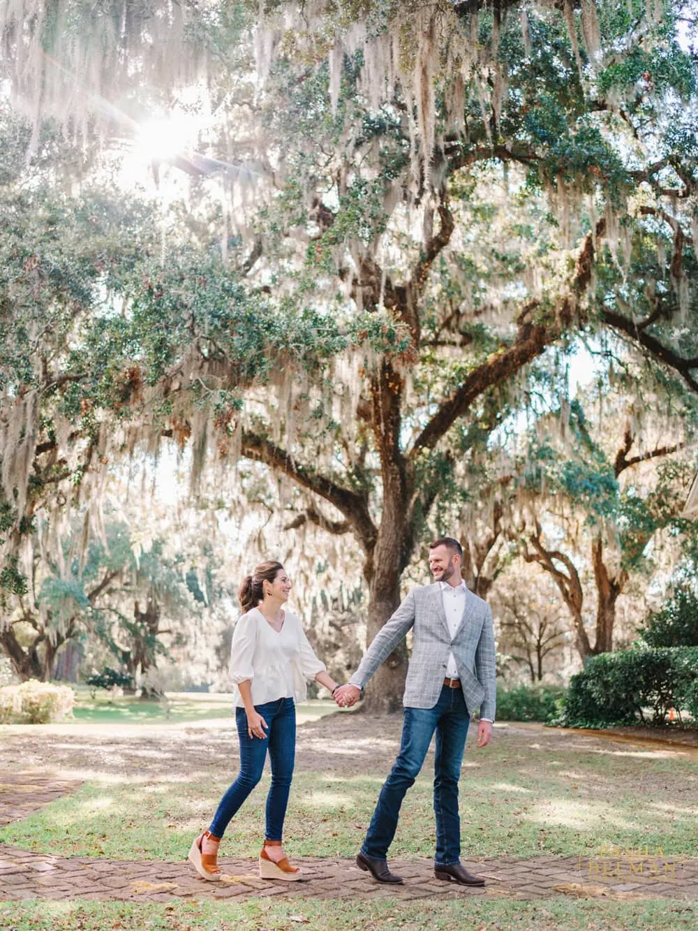 Romantic Charleston engagement session southern oaks photo 53