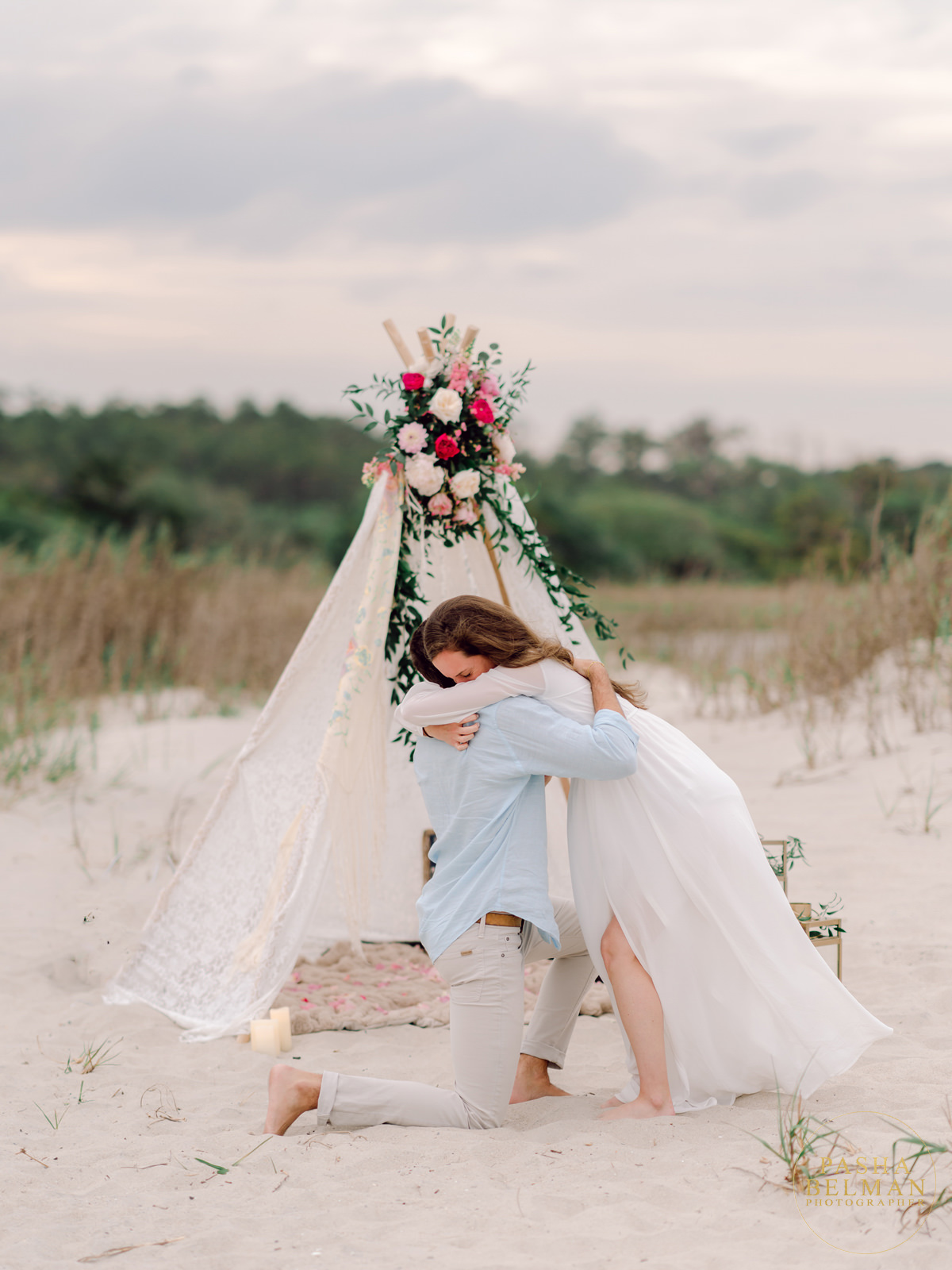 Marriage Proposals in Myrtle Beach and Pawleys Island by Top Wedding Photographer