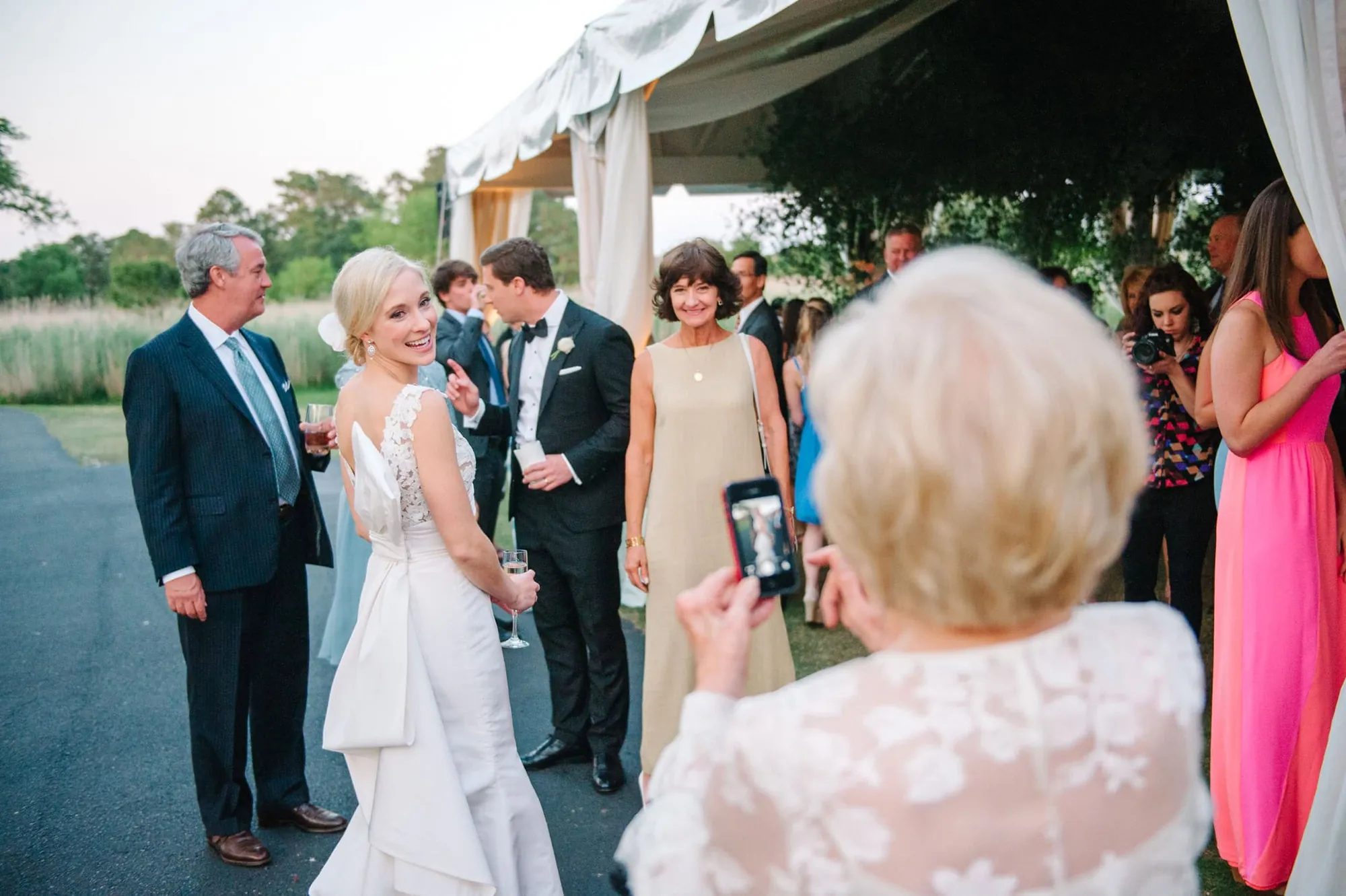 Debordieu Colony Club wedding couple South Carolina evening photography