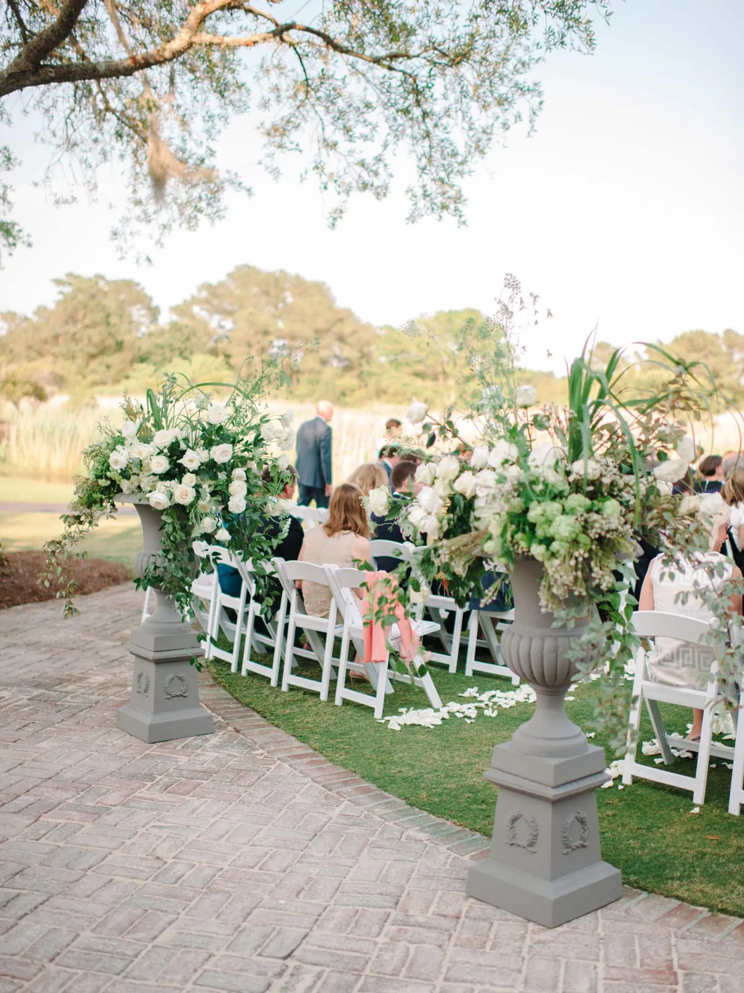 Wedding dinner at Debordieu Colony Club South Carolina luxury venue