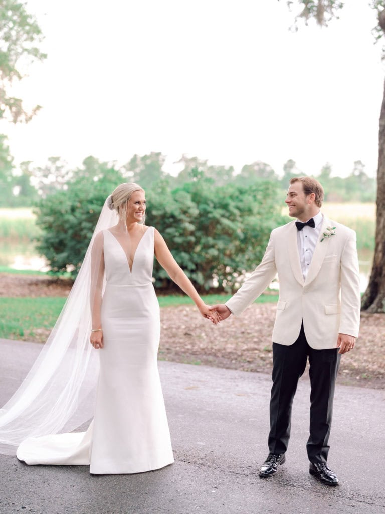 Pawleys Island Wedding Photography of Couple Holding Hands