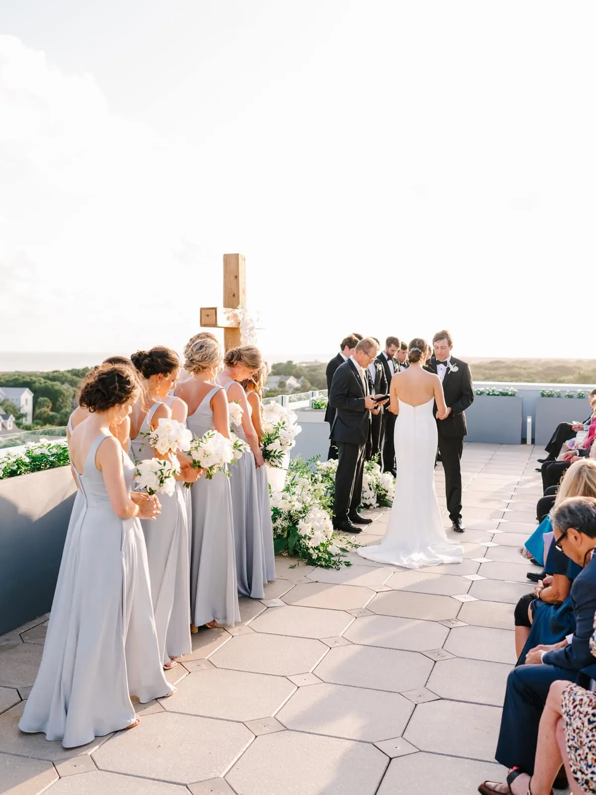 Rooftop wedding at the Sweetgrass Inn at Wild Dunes Resort Isle of Palms