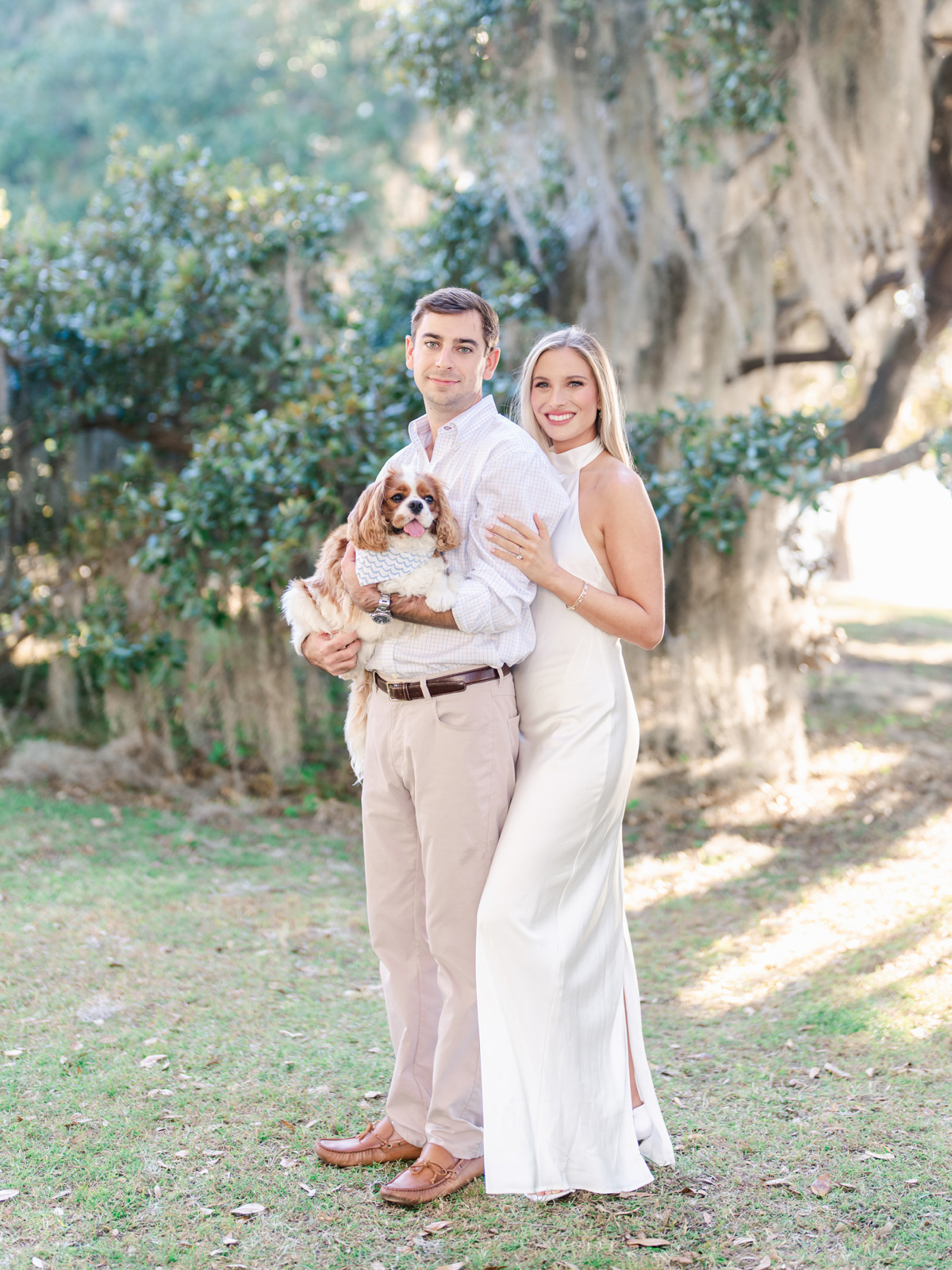 Charleston SC Engagement Photographer - Engagement Pictures with Dog