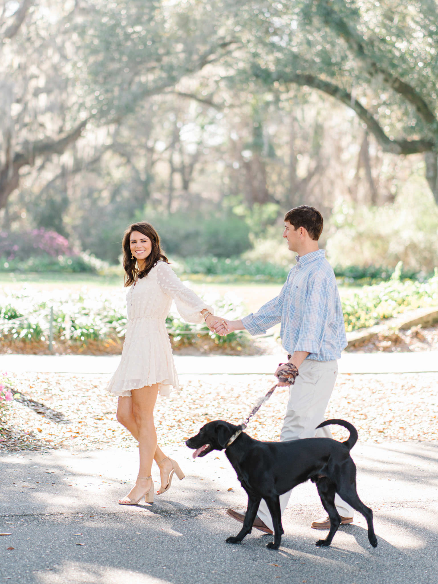 Engagement pictures at Caledonia Golf & Fish Club in Pawleys Island