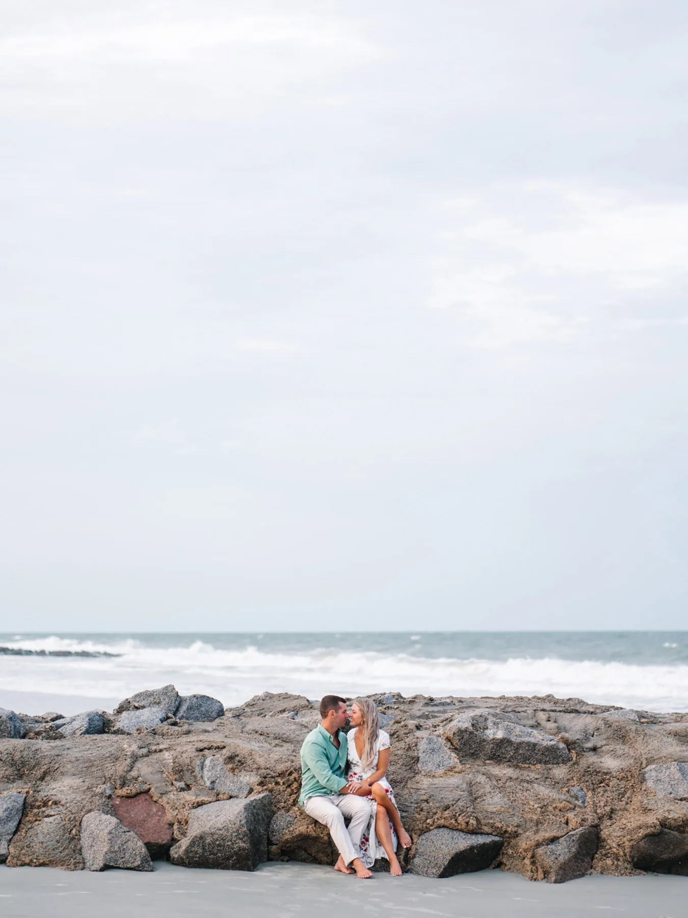 Pawleys Island Engagement Photos at the Beach - Pawleys Island Engagement Photos