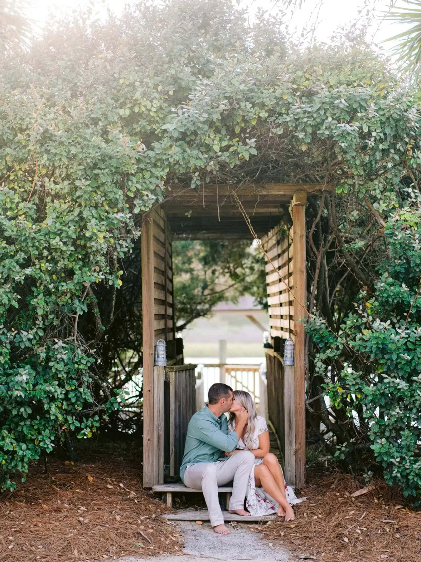 Pawleys Island Engagement Photos at the Beach - Pawleys Island Engagement Photos