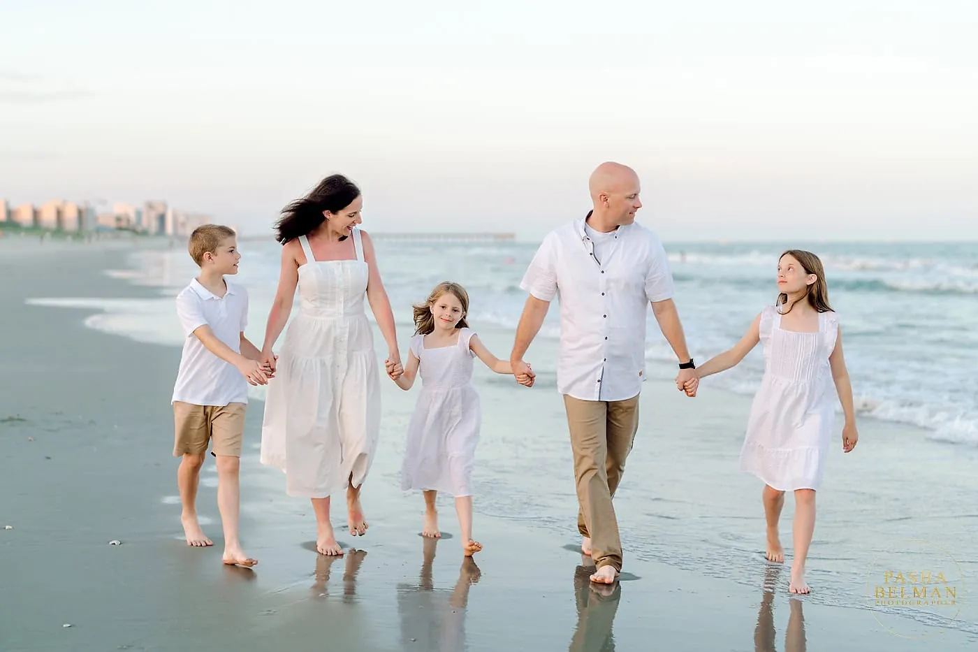 Candid moment from the Maher family's Myrtle Beach State Park photo session