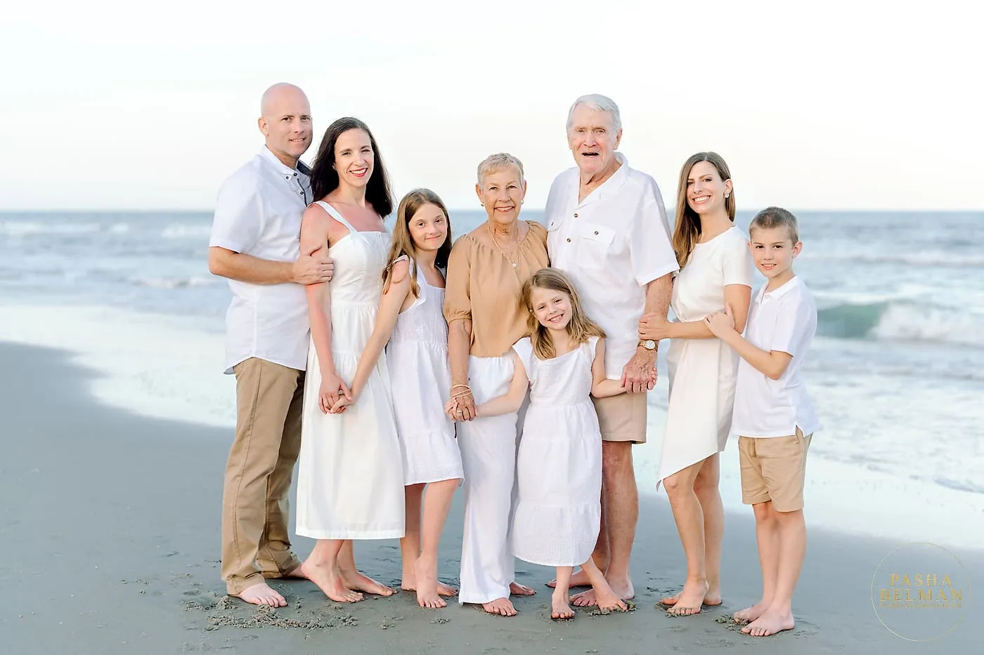 Maher family portrait near the dunes at Myrtle Beach State Park