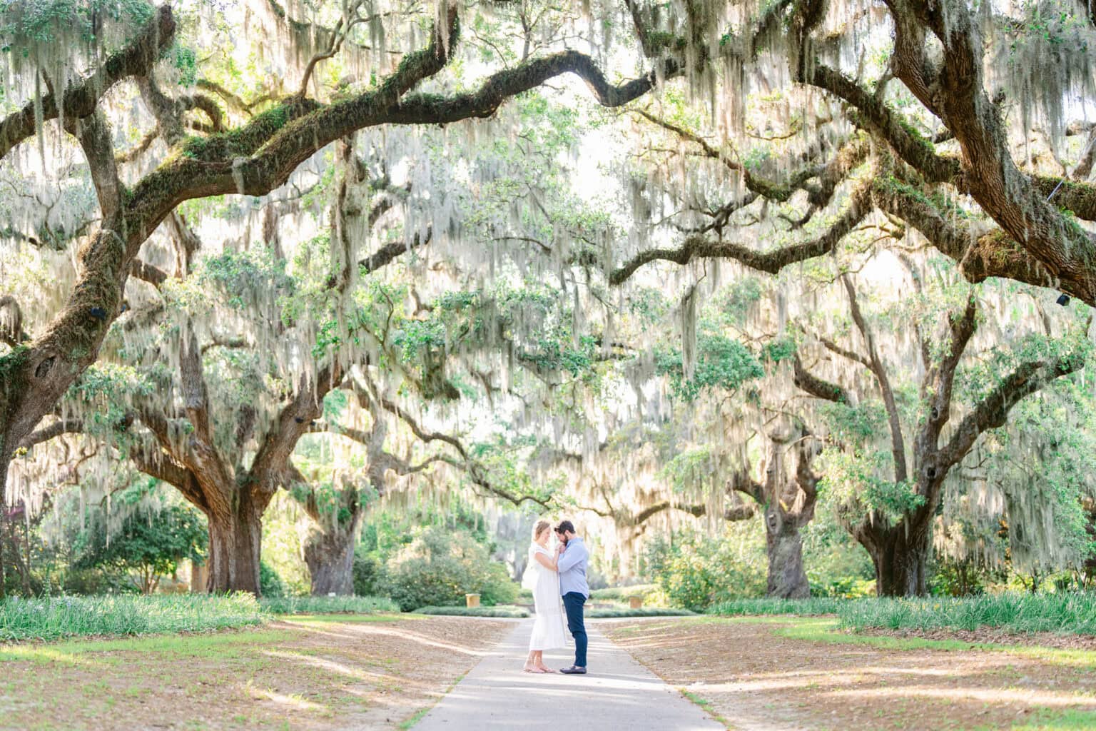 Brookgreen Gardens Engagement Photos on Pawleys Island