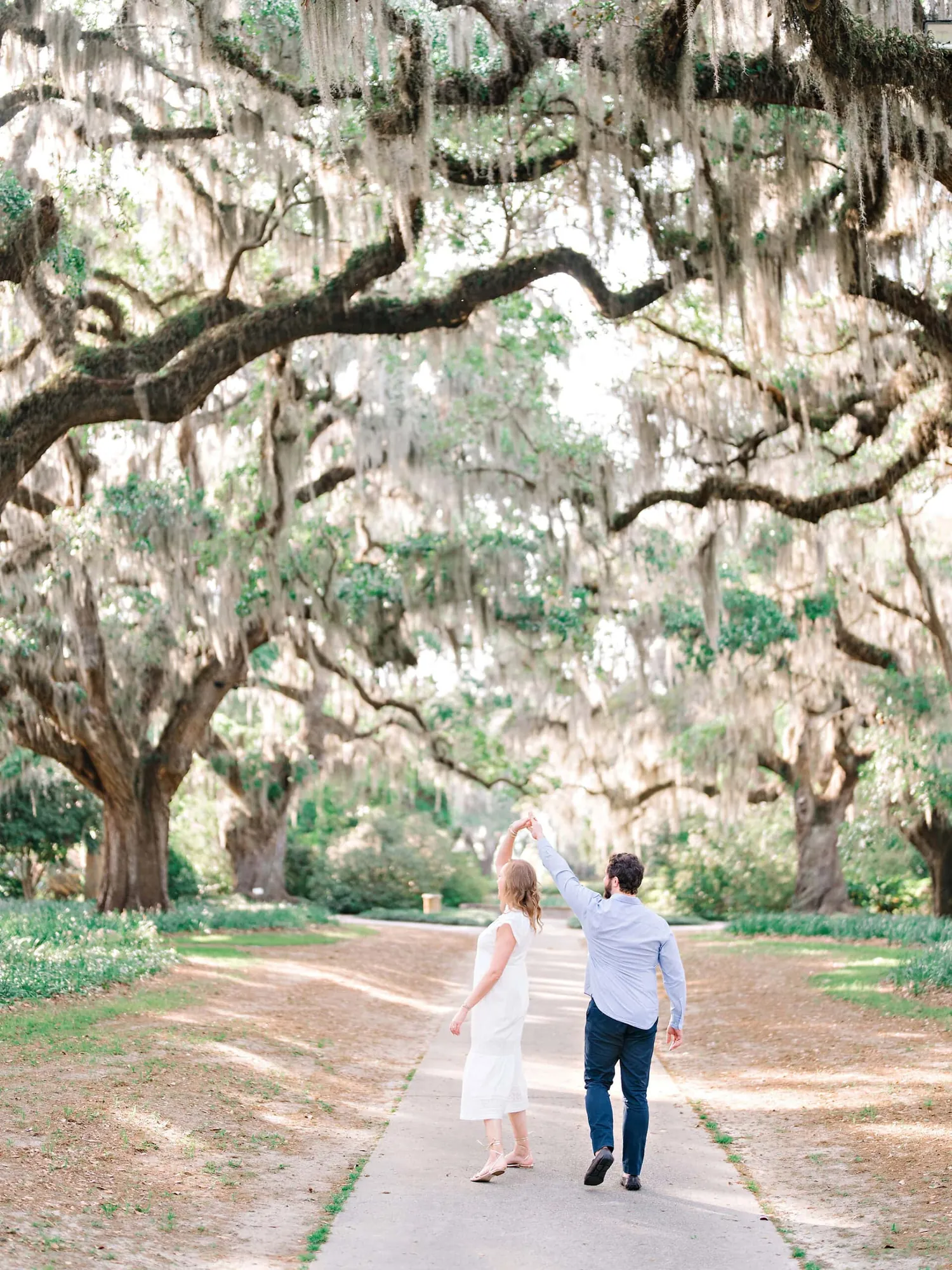 Brookgreen Gardens Engagement Photos on Pawleys Island