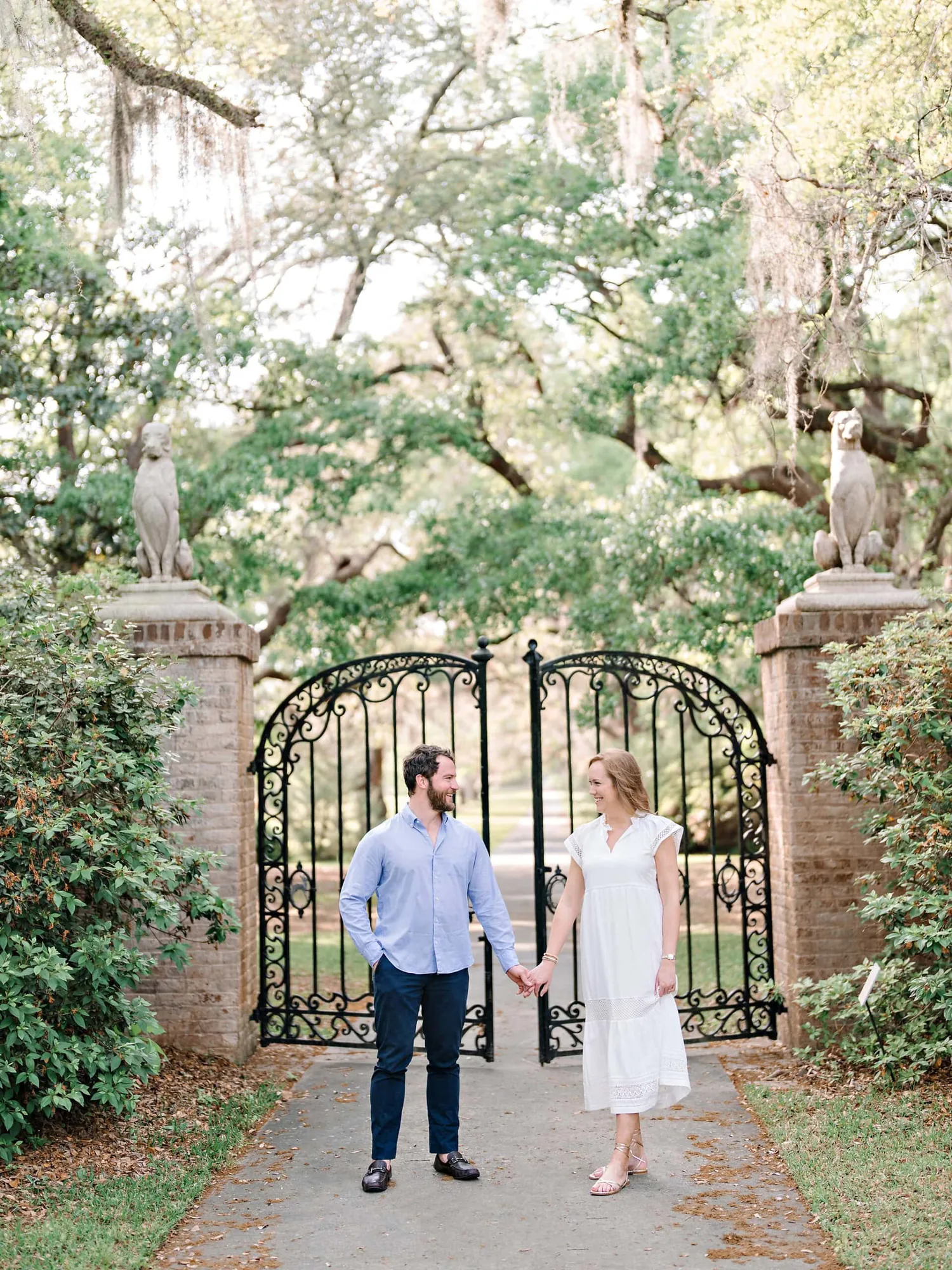 Brookgreen Gardens Engagement Photos on Pawleys Island