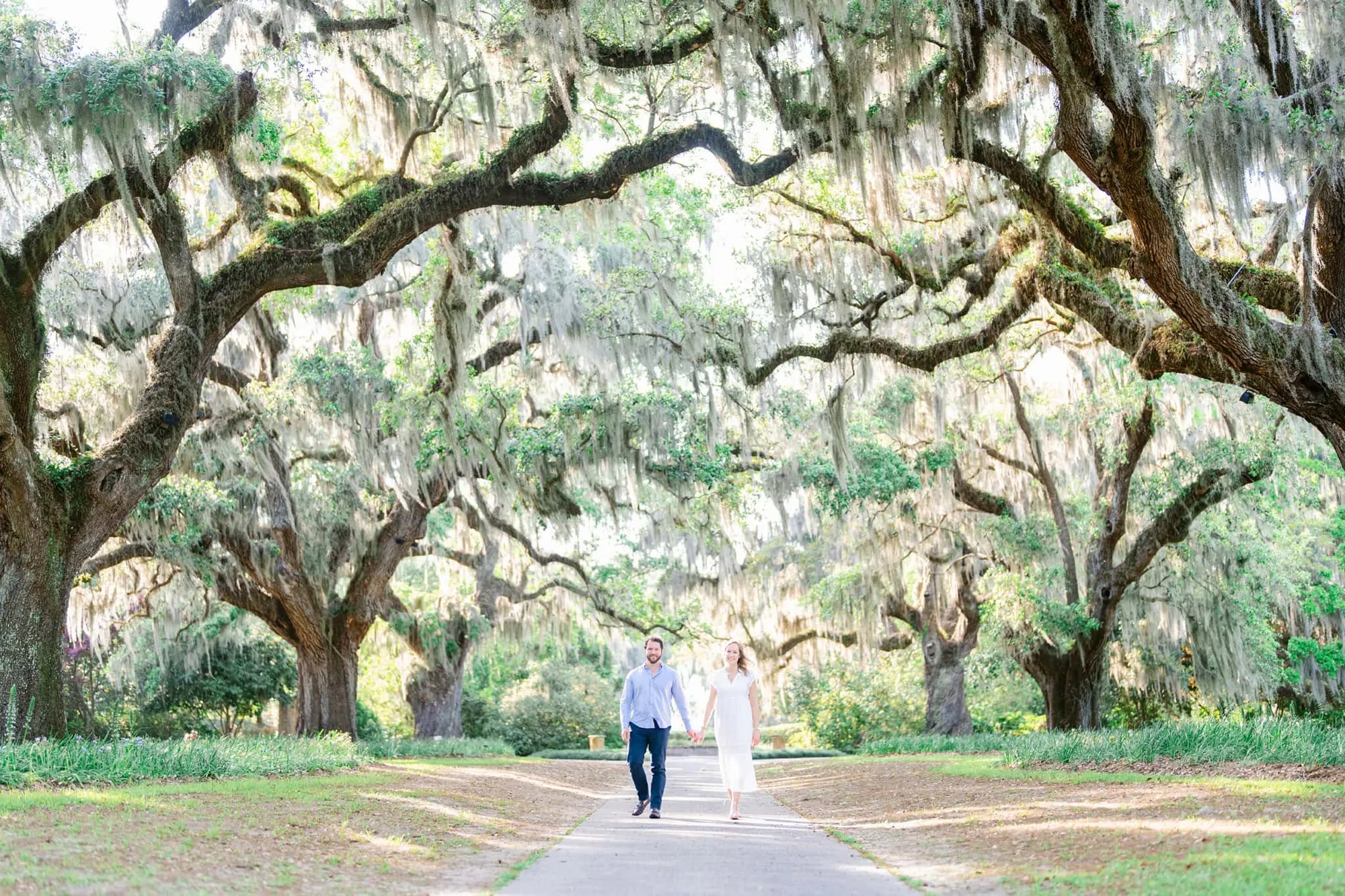 Brookgreen Gardens Engagement Session and Proposal Photography