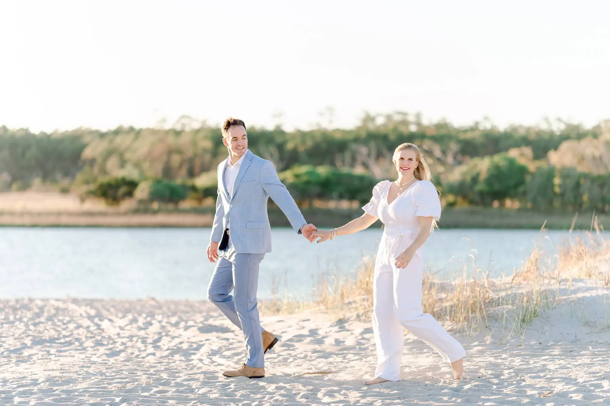 Engagement Beach Portraits in Pawleys Island, SC