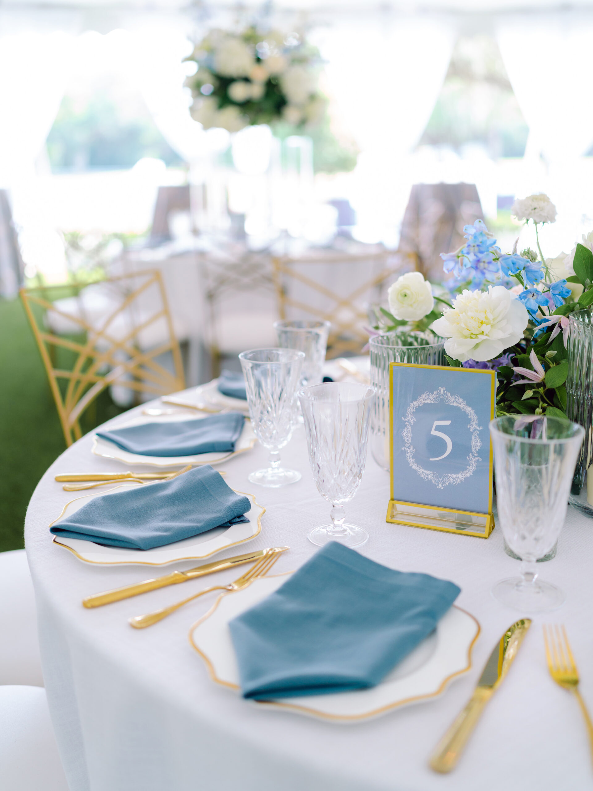 A Blue & White Spring Wedding at Caledonia Golf Club