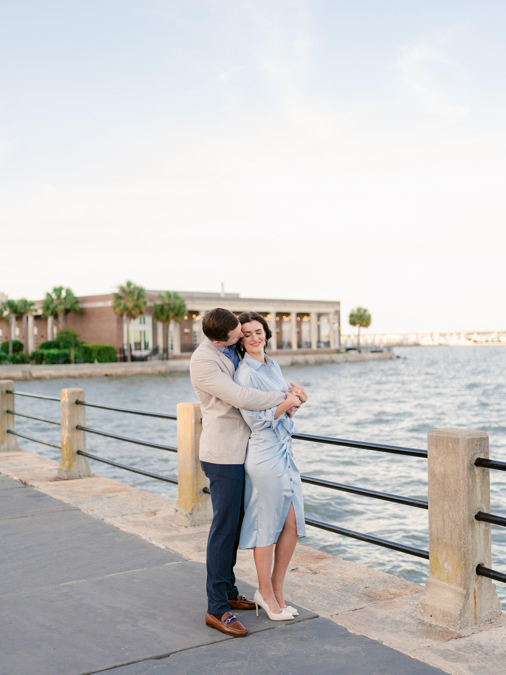 Charleston Battery and Rainbow Row Luxury Engagement Session Photos