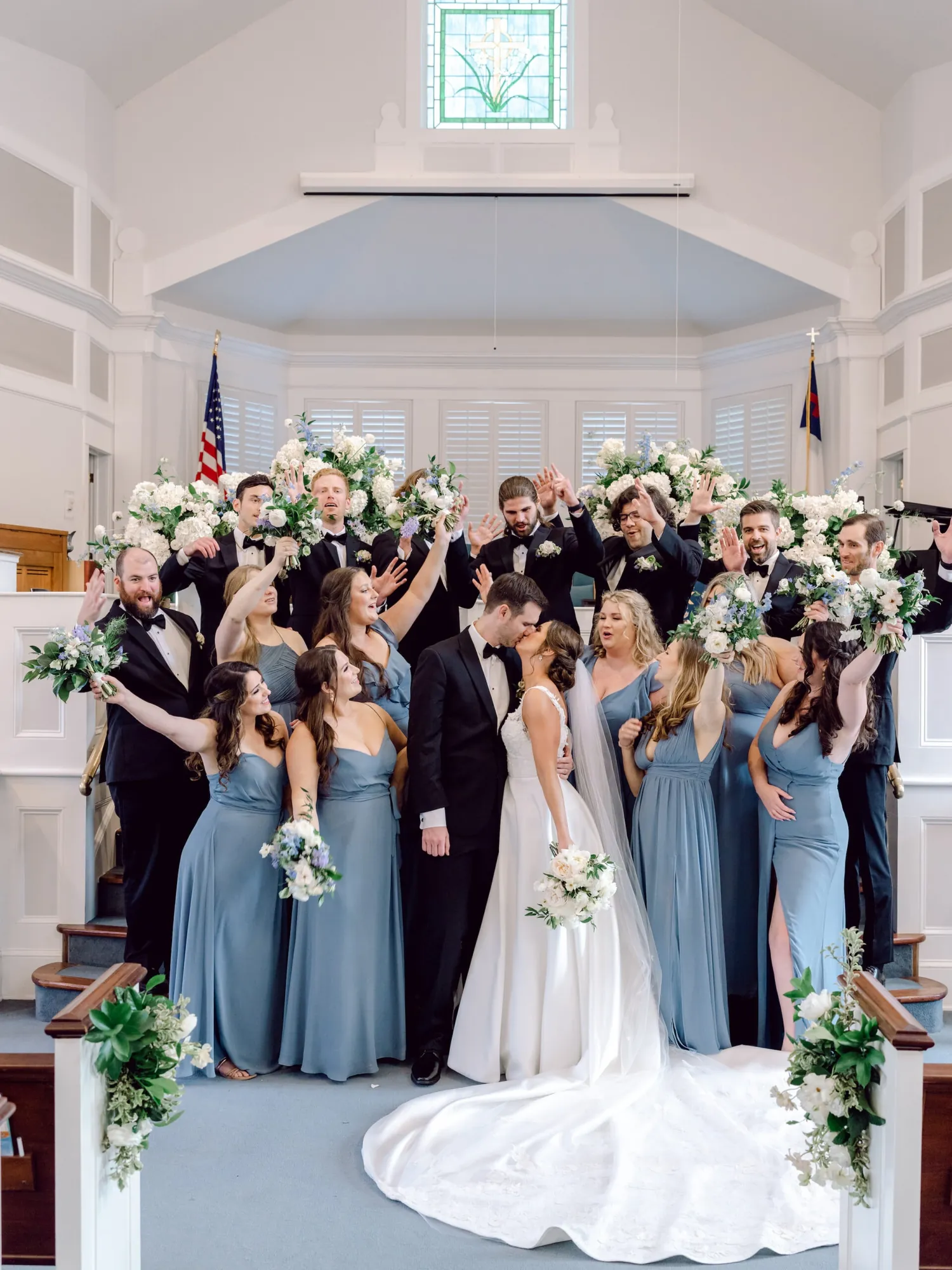 A Blue & White Spring Wedding at Caledonia Golf Club