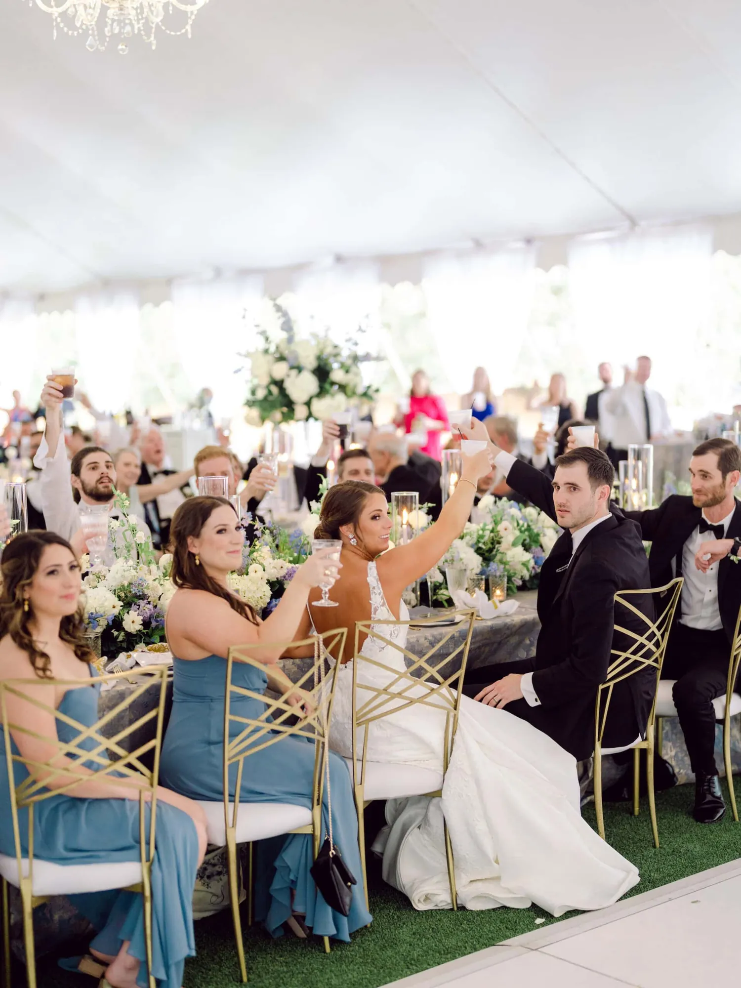 A Blue & White Spring Wedding at Caledonia Golf Club